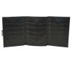 Kožená peňaženka EXENTRI kajman, čierna RFID block