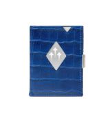 Kožená peňaženka EXENTRI MULTIWALLET kajman modrá, RFID block
