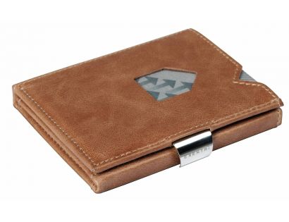 Kožená peňaženka EXENTRI, piesková RFID block