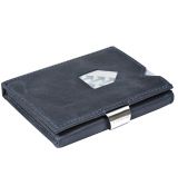 Kožená peňaženka EXENTRI, modrá RFID block