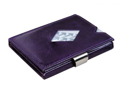 Kožená peňaženka EXENTRI purpurová hmla